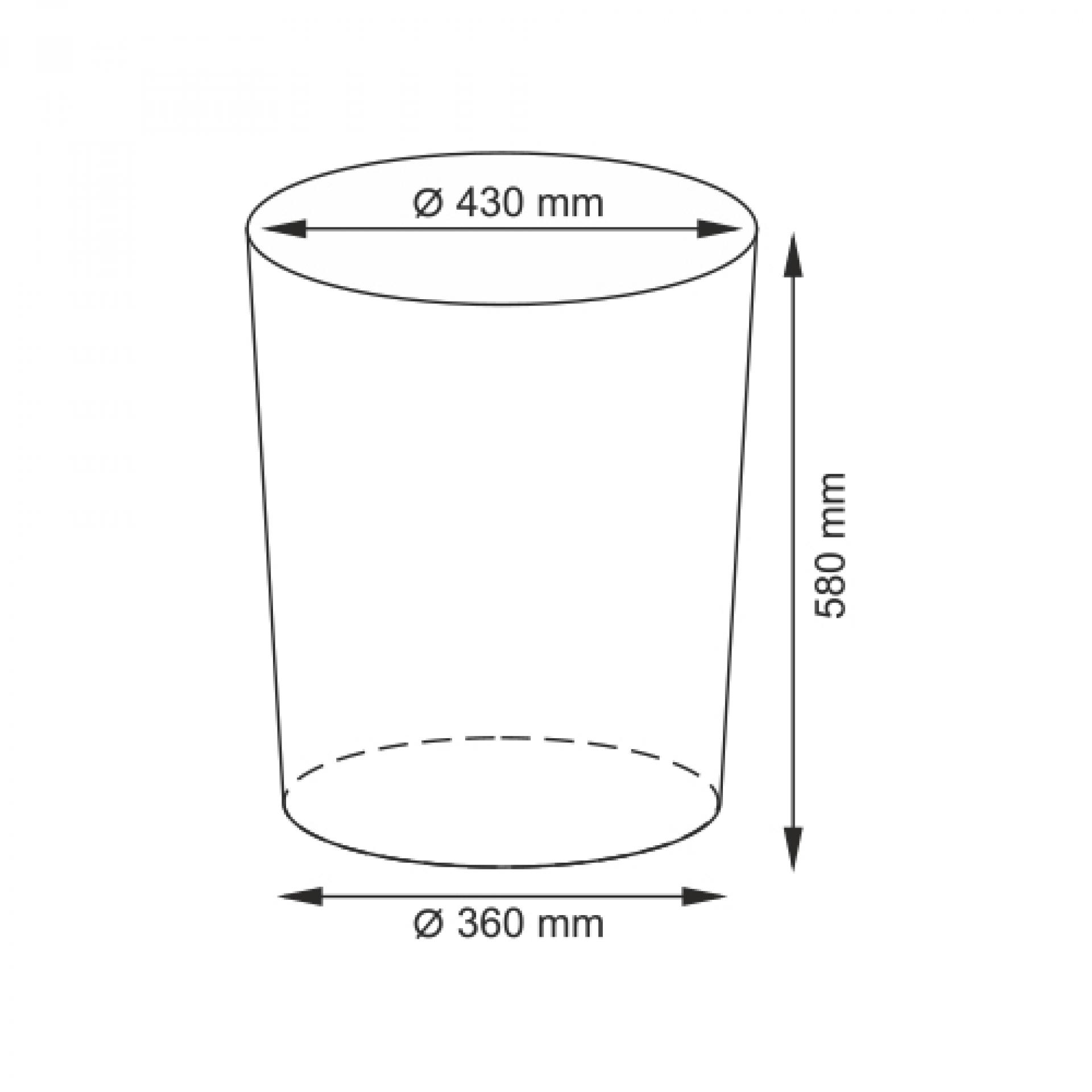 Корзина с крышкой Wasserkraft Main WB-410-L