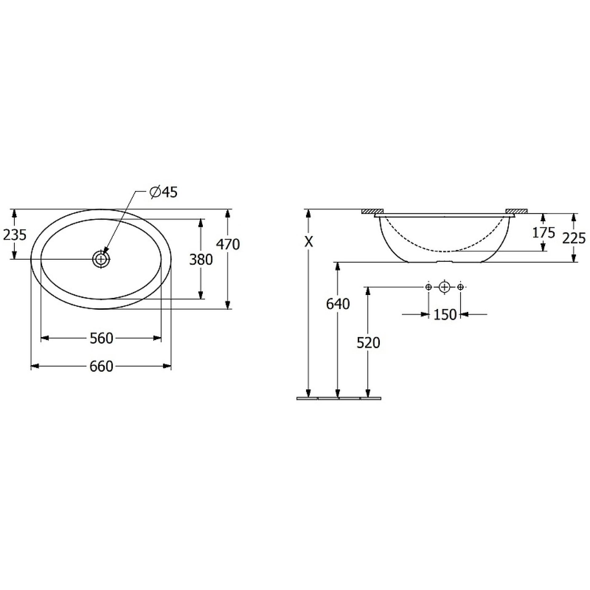 Раковина Villeroy & Boch Loop & Friends 4A550001 белый