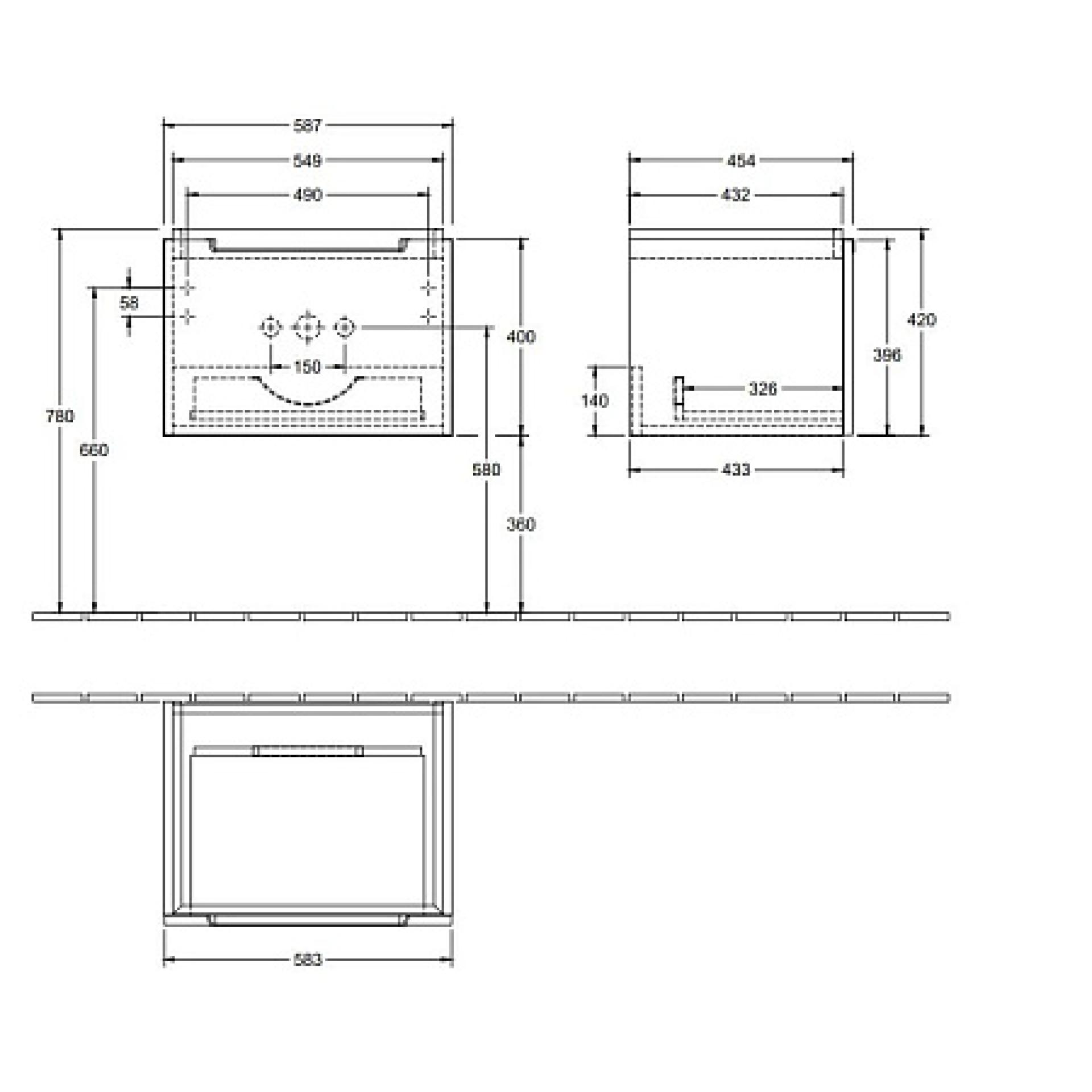 Тумба под раковину Villeroy&Boch Subway 2.0 A68710E8 светлое дерево