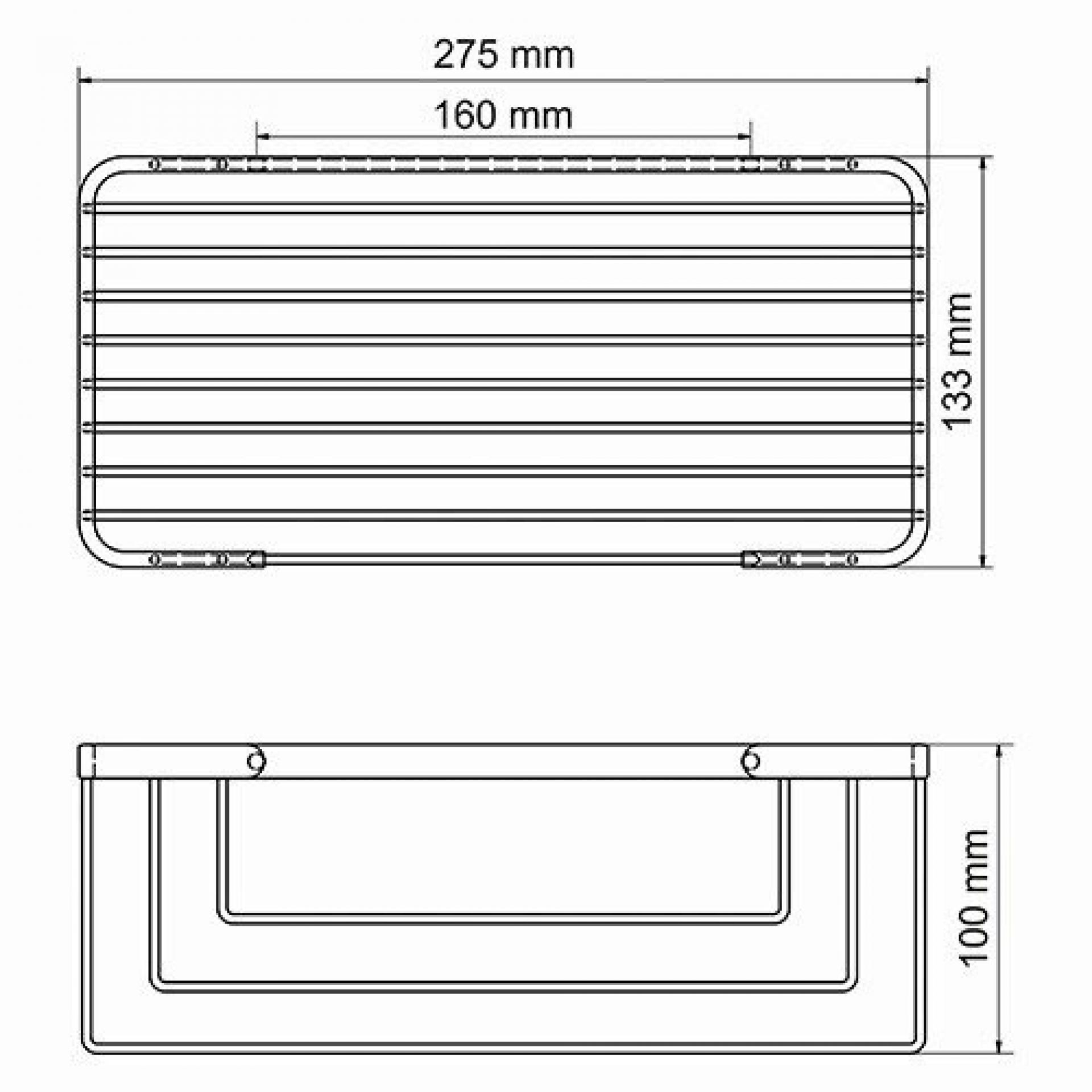 Полка WasserKRAFT K-71122, хром