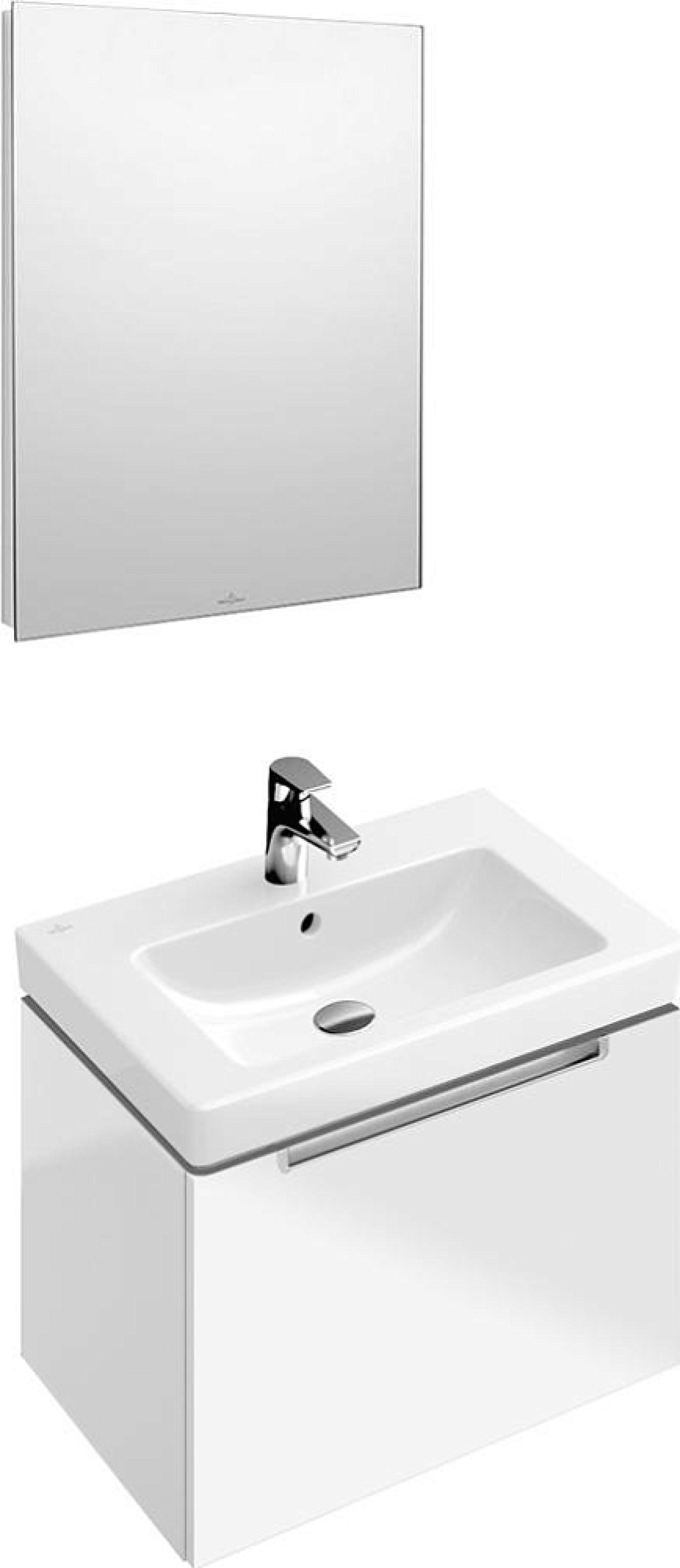 Тумба с раковиной Villeroy & Boch Subway 2.0 65 glossy white