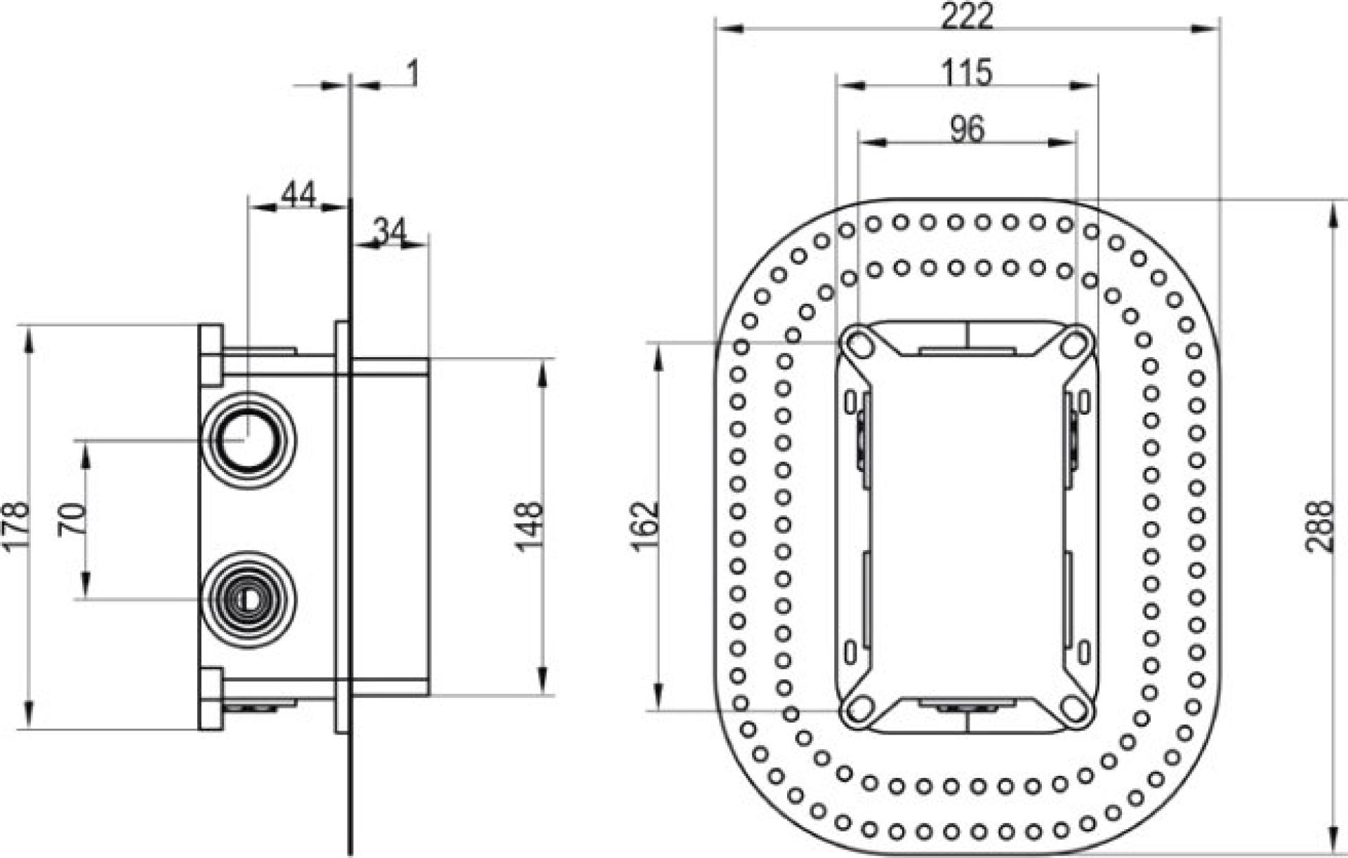 Скрытая часть Villeroy & Boch ViBox TVD00065100000