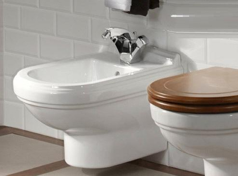 Биде подвесное Villeroy & Boch Hommage 7441 B0R2 star white