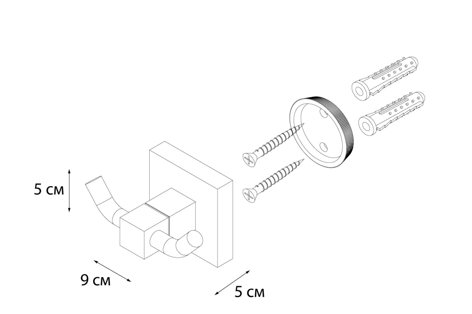 Крючок FIXSEN Metra двойной FX-11105А