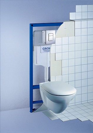 Система инсталляции для унитазов Grohe Rapid SL 38772001 3 в 1 с кнопкой смыва