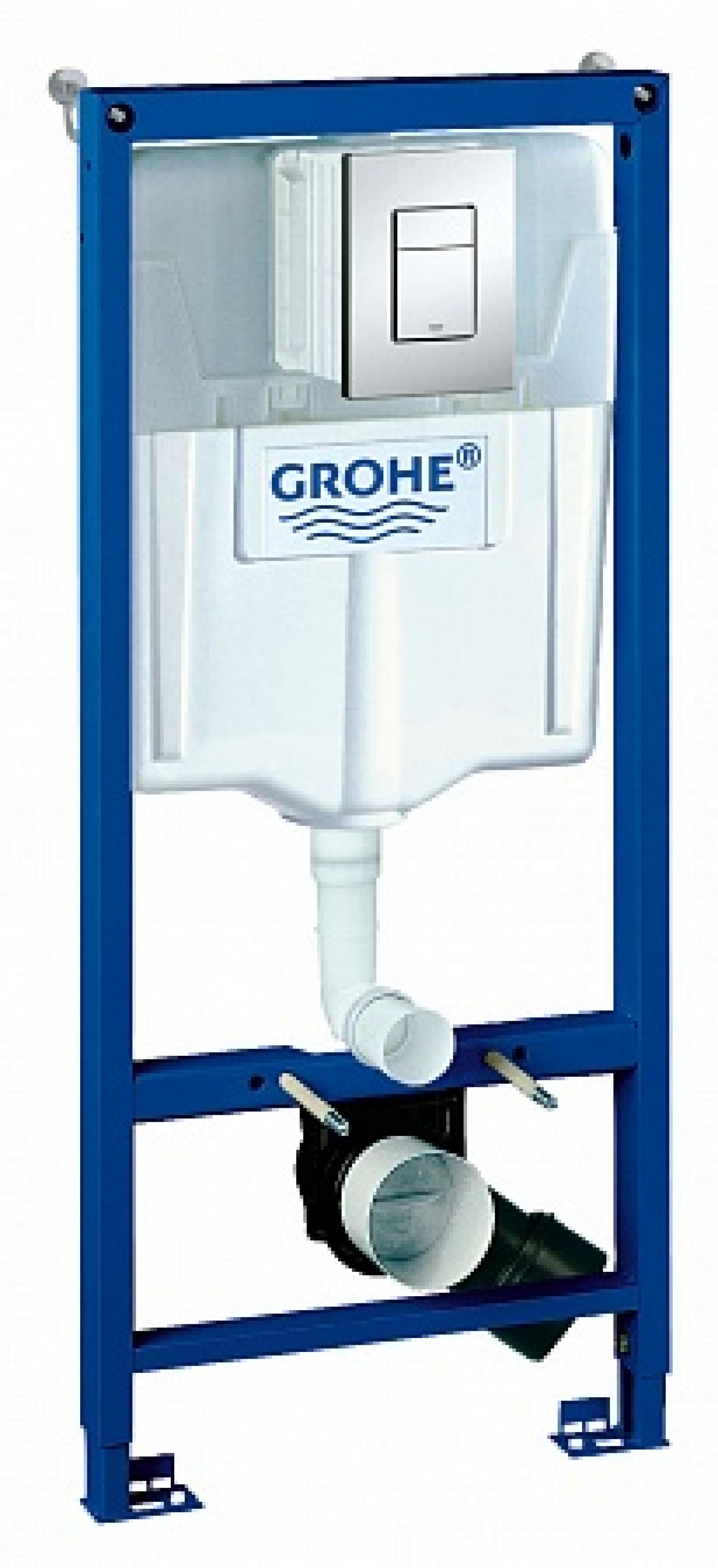 Система инсталляции для унитазов Grohe Rapid SL 38772001 3 в 1 с кнопкой смыва