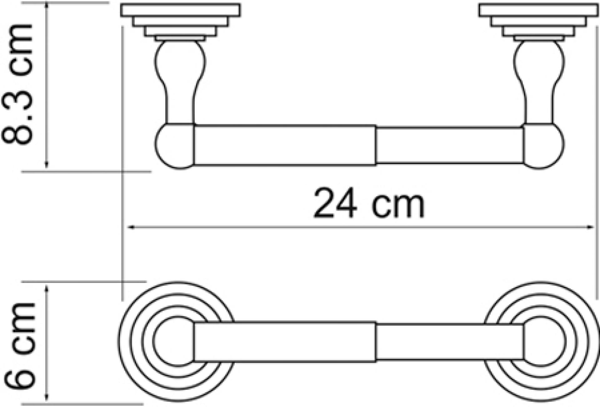 Держатель туалетной бумаги Wasserkraft Isar 7322