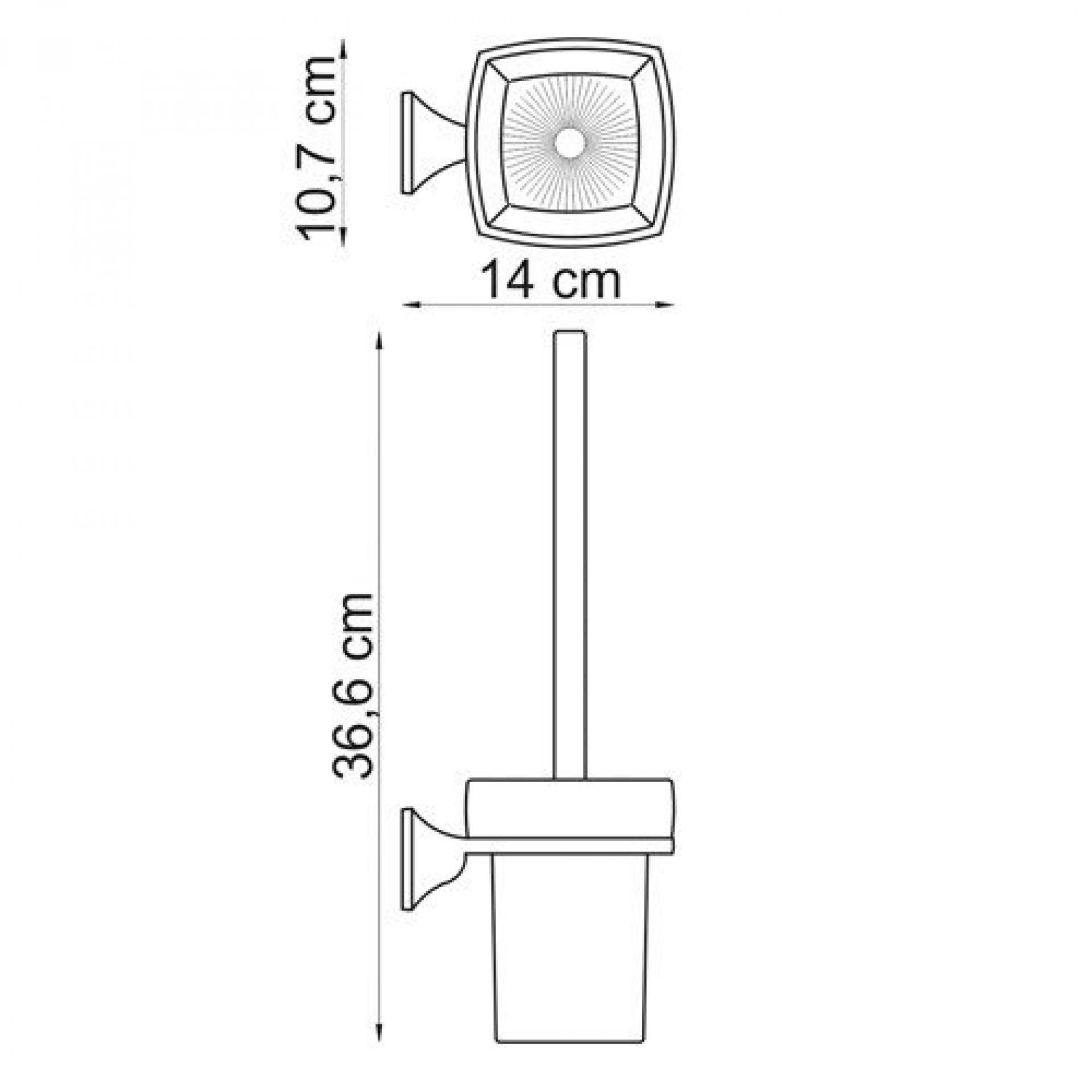 Щетка для унитаза Wasserkraft Wern 2527