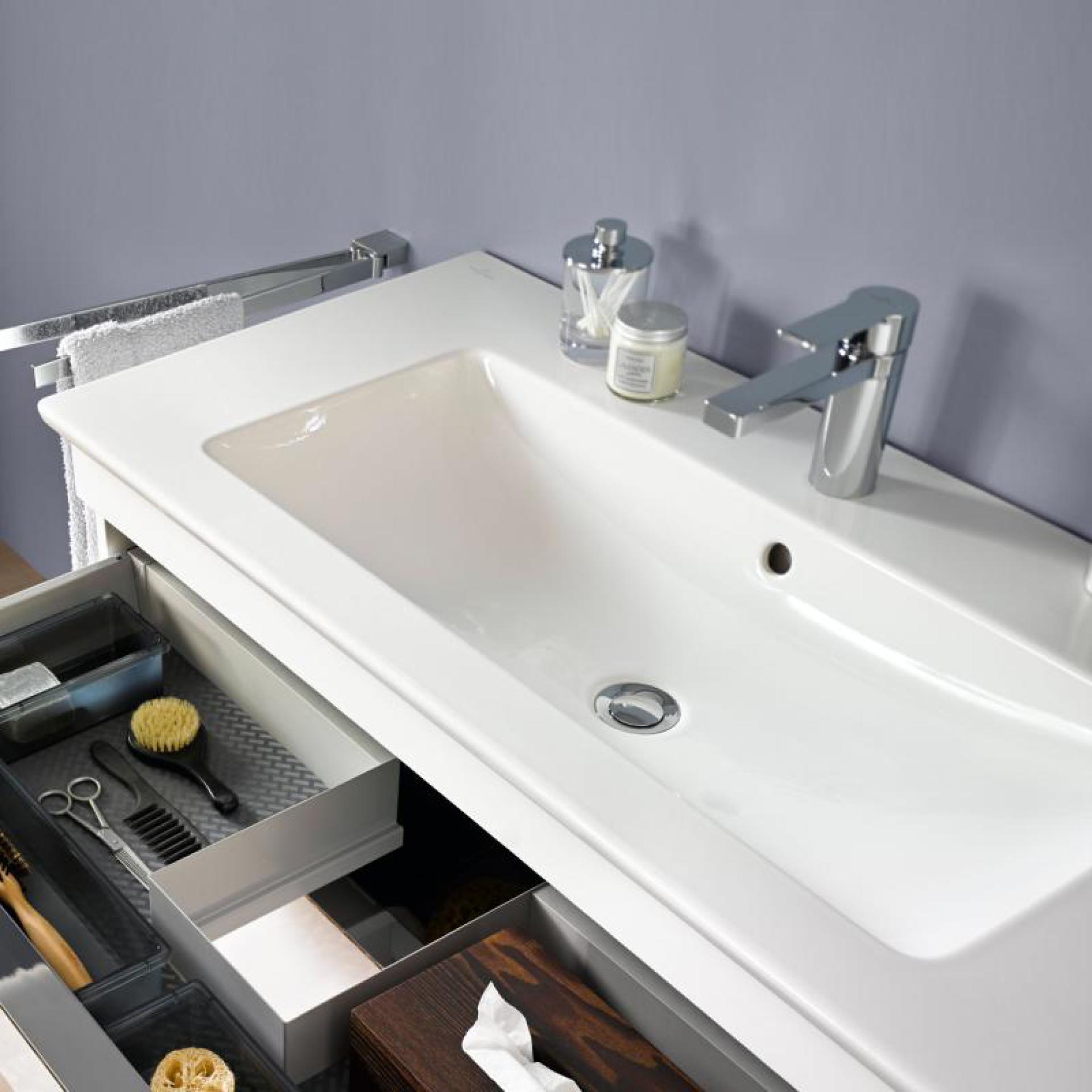 Тумба для комплекта Villeroy & Boch Venticello 80 A92504 white wood