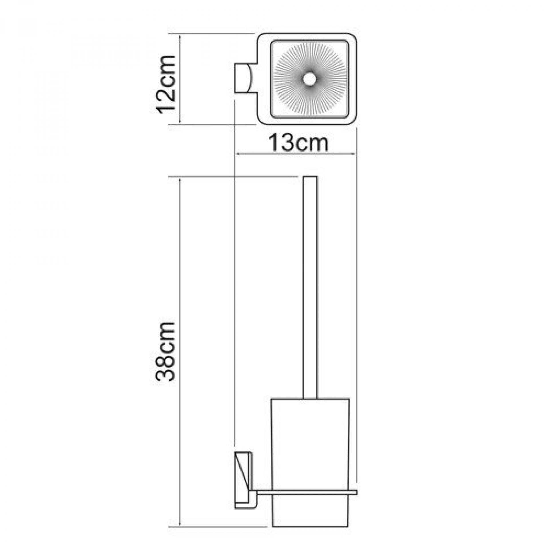 Щетка для унитаза Wasserkraft Leine 5027WHITE