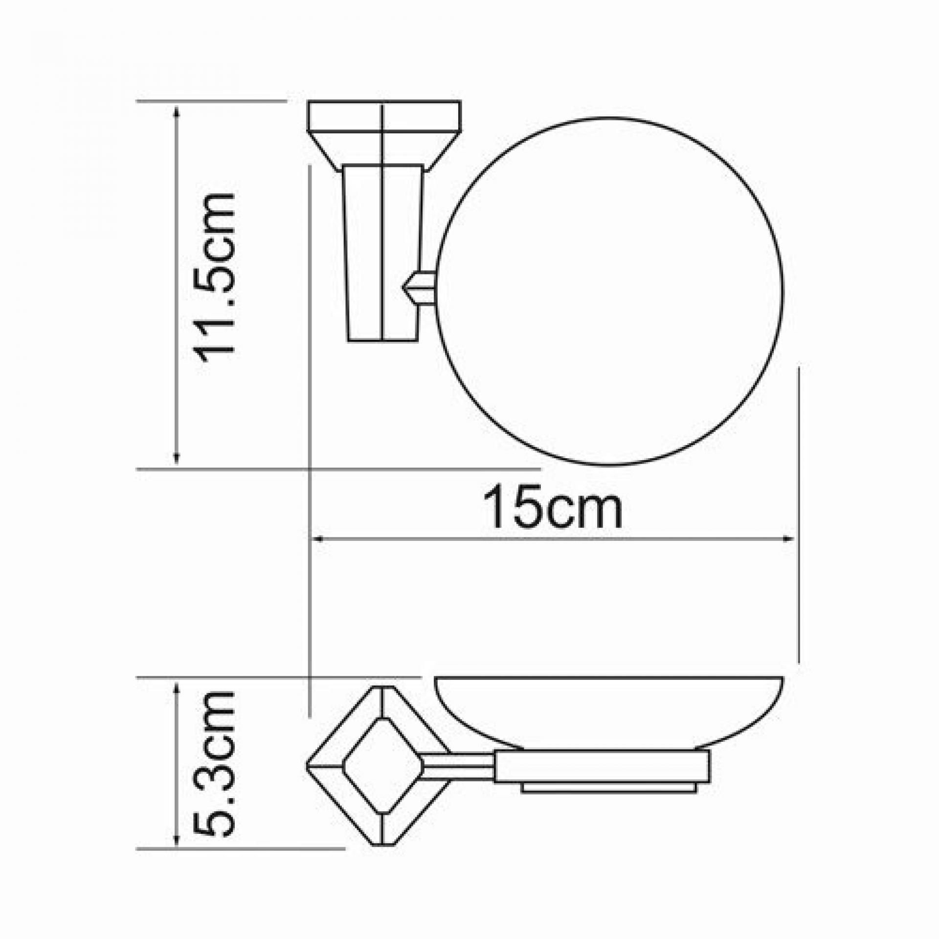 Мыльница WasserKRAFT Aller K-1129C, хром