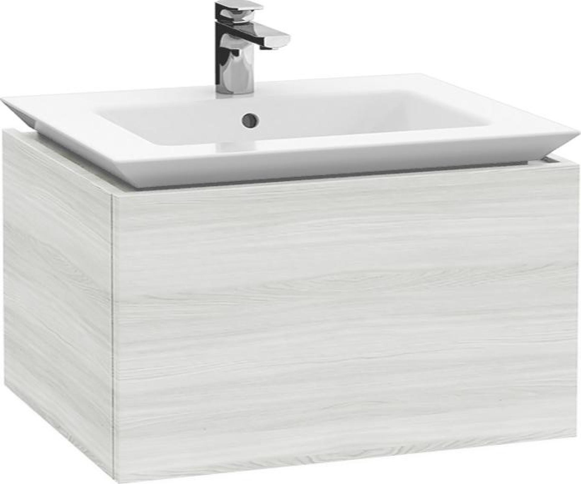 Тумба с раковиной Villeroy & Boch Legato 80 white wood