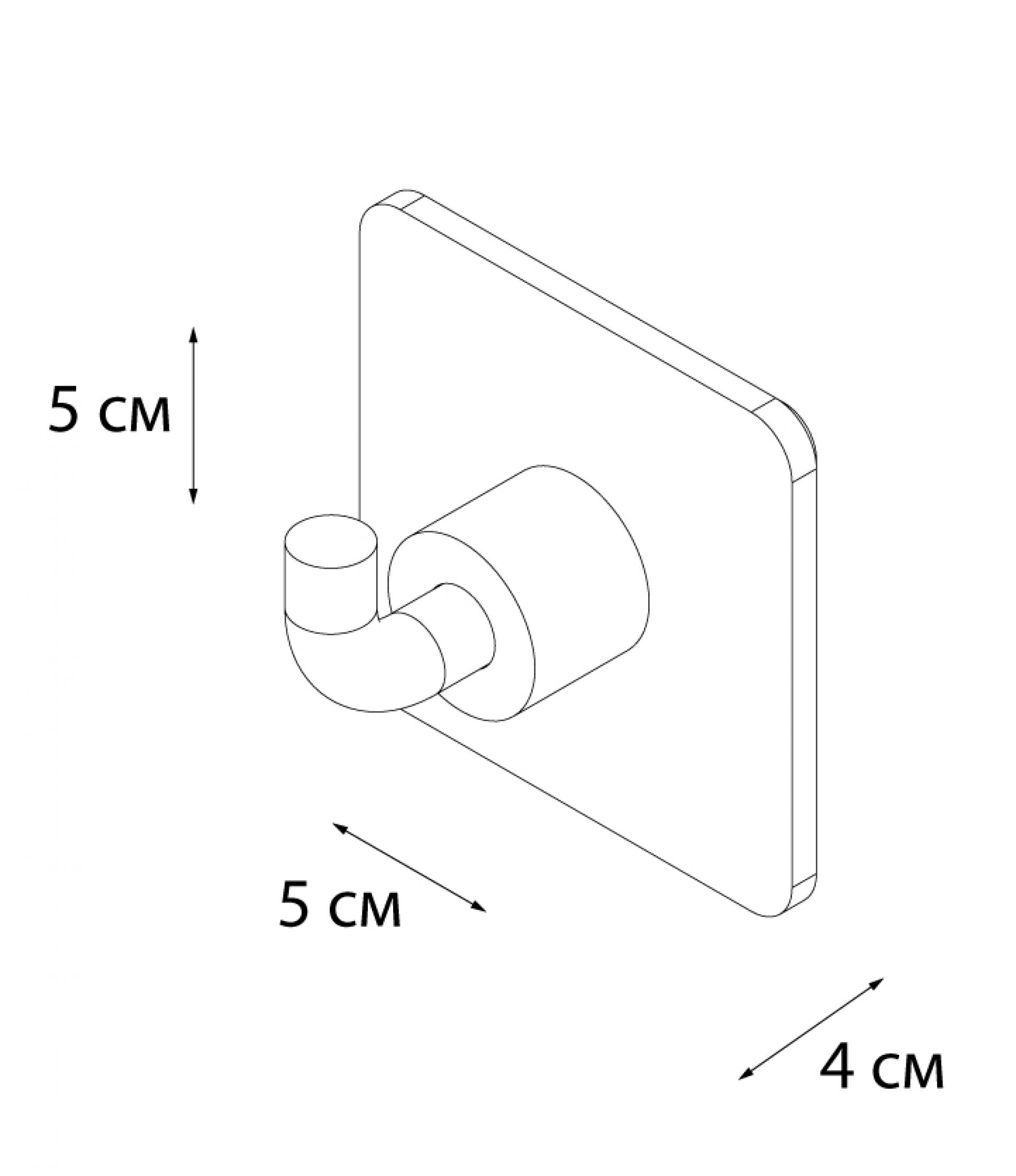 Крючок FIXSEN Square одинарный FX-93105