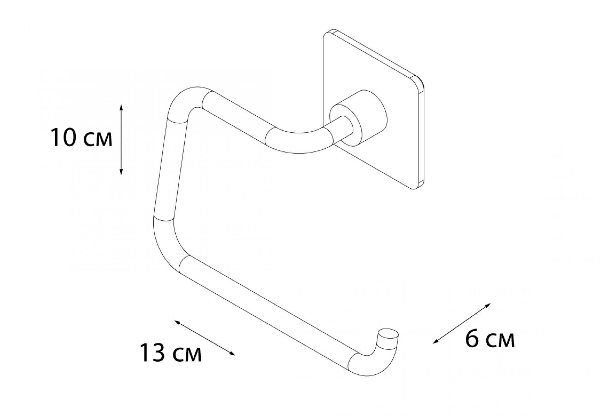 Держатель запасного рулона FIXSEN Square FX-93110B