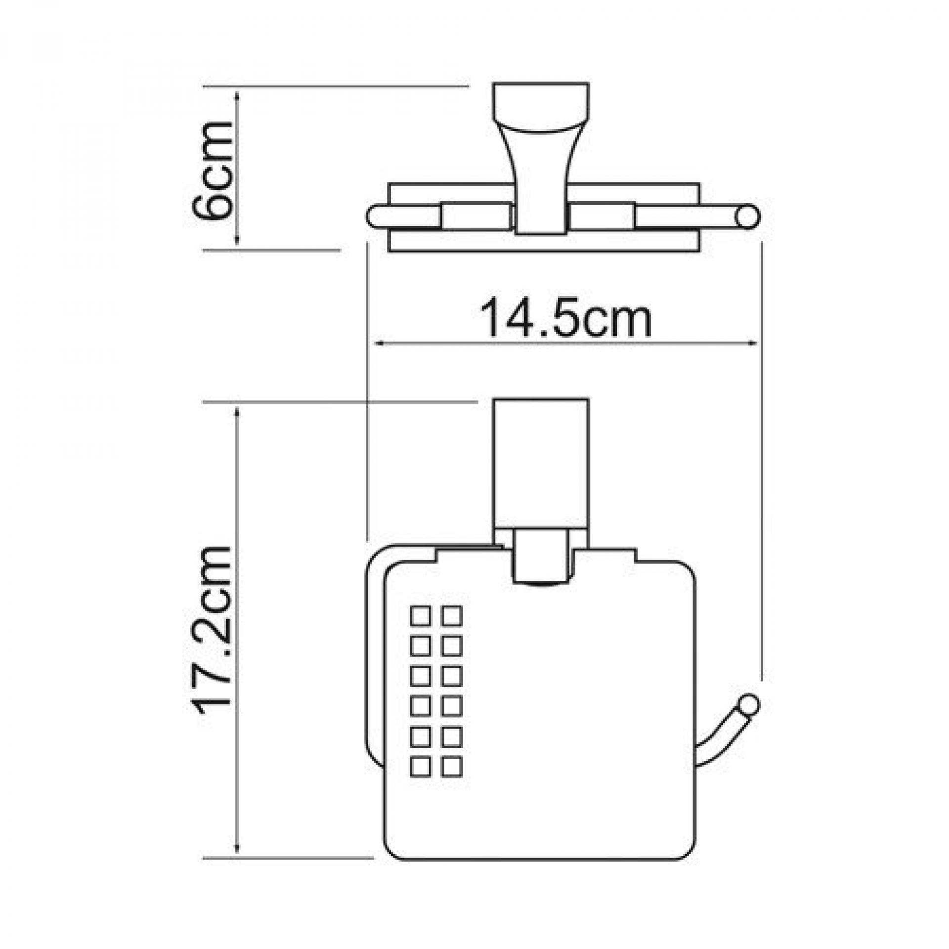 Держатель туалетной бумаги Wasserkraft Exter 5225