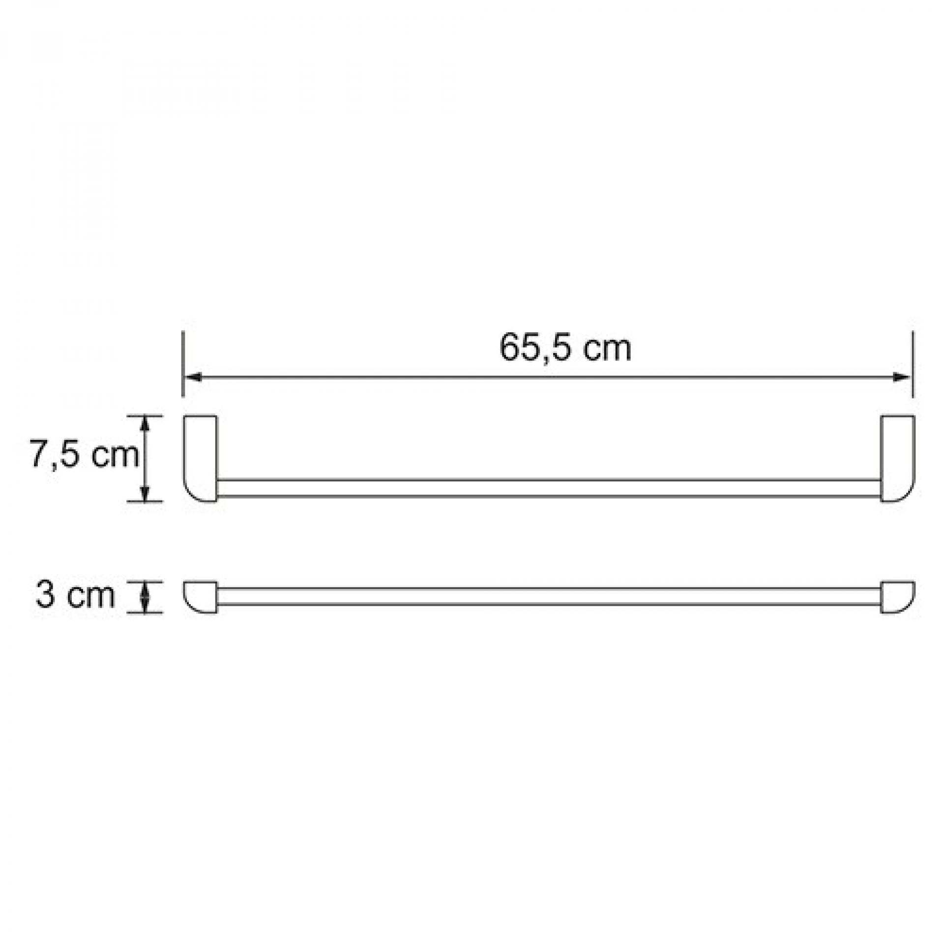 Полотенцедержатель 65 см WasserKRAFT Kammel K-8330, хром