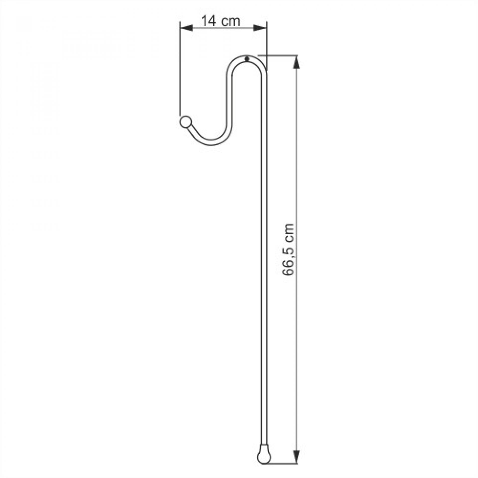 Полка WasserKRAFT K-72222, хром