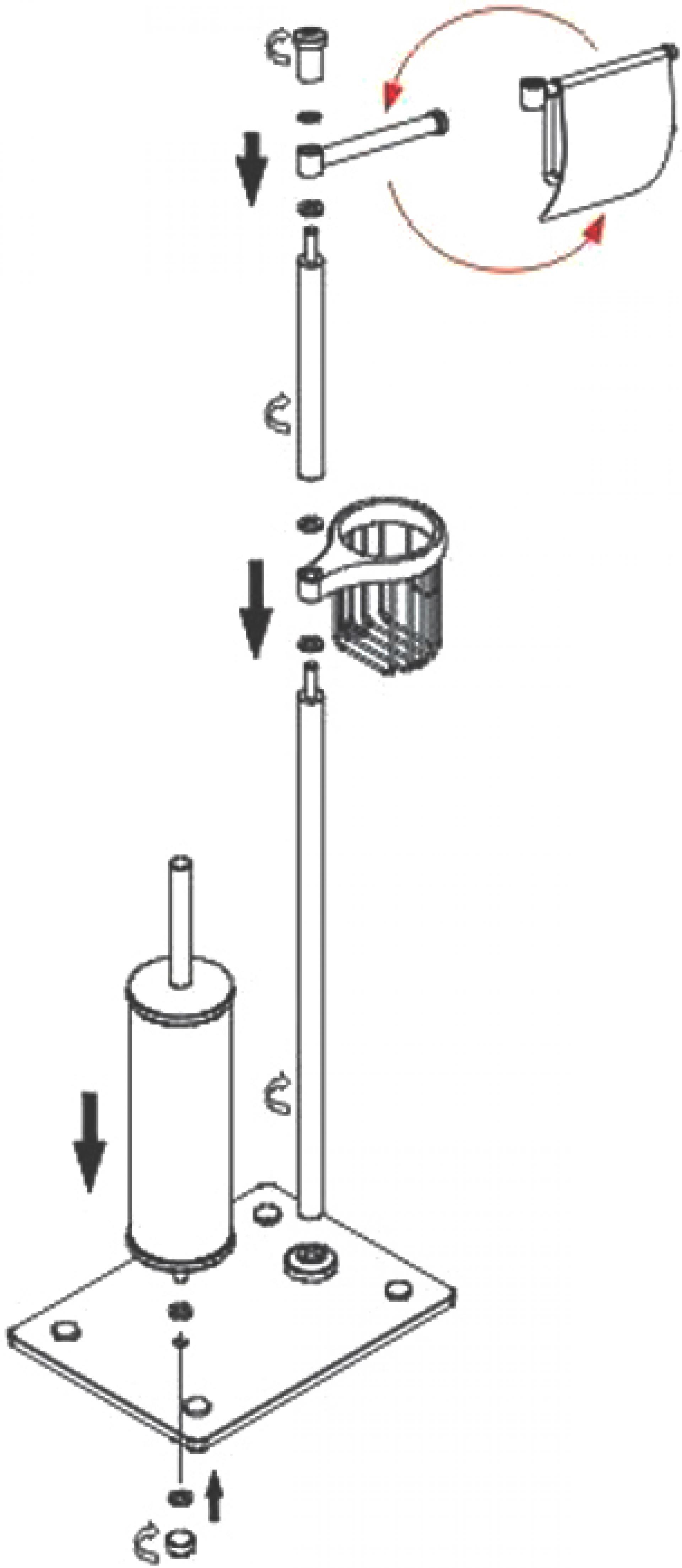 Стойка напольная Wasserkraft 1234