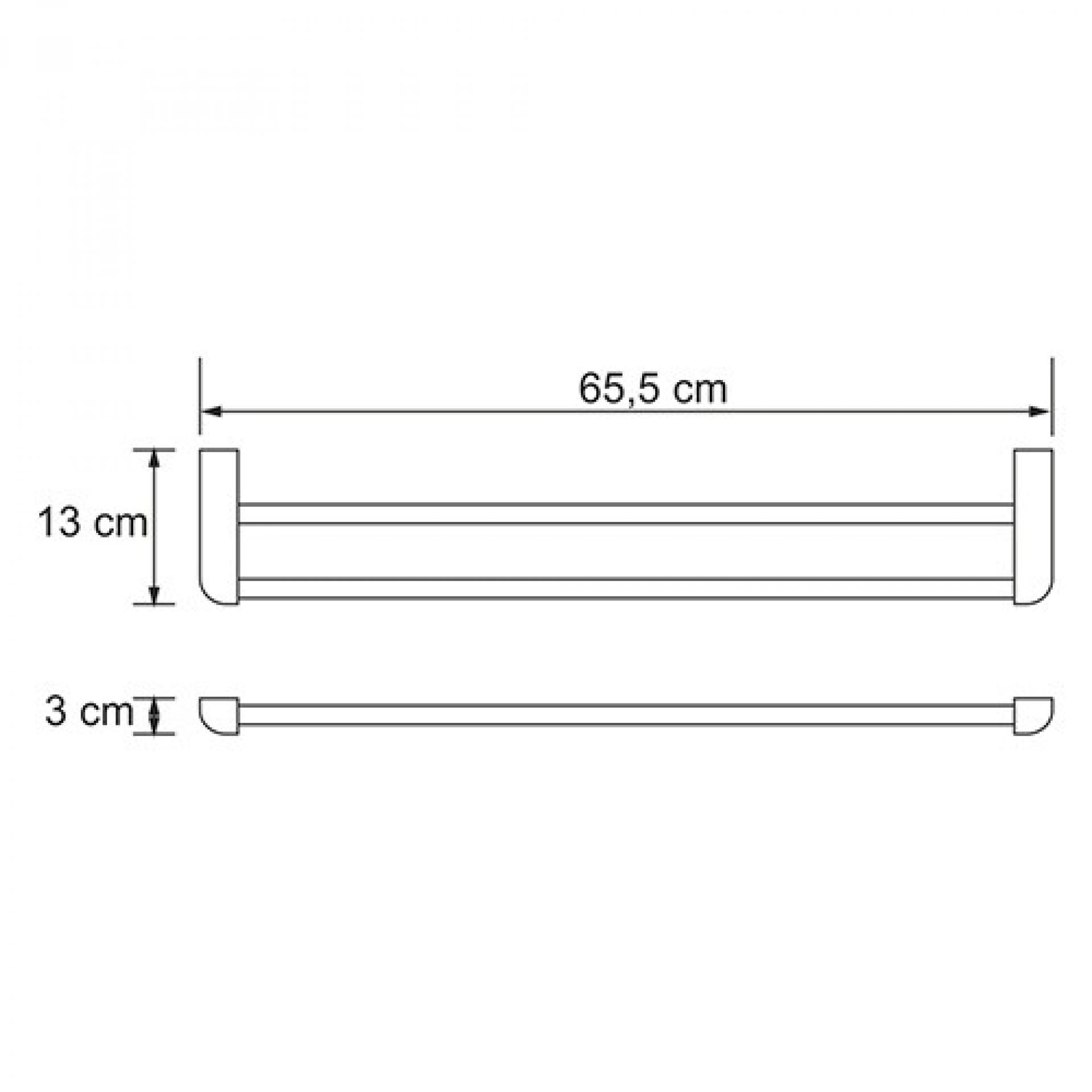 Полотенцедержатель 65 см WasserKRAFT Kammel K-8340W, белый