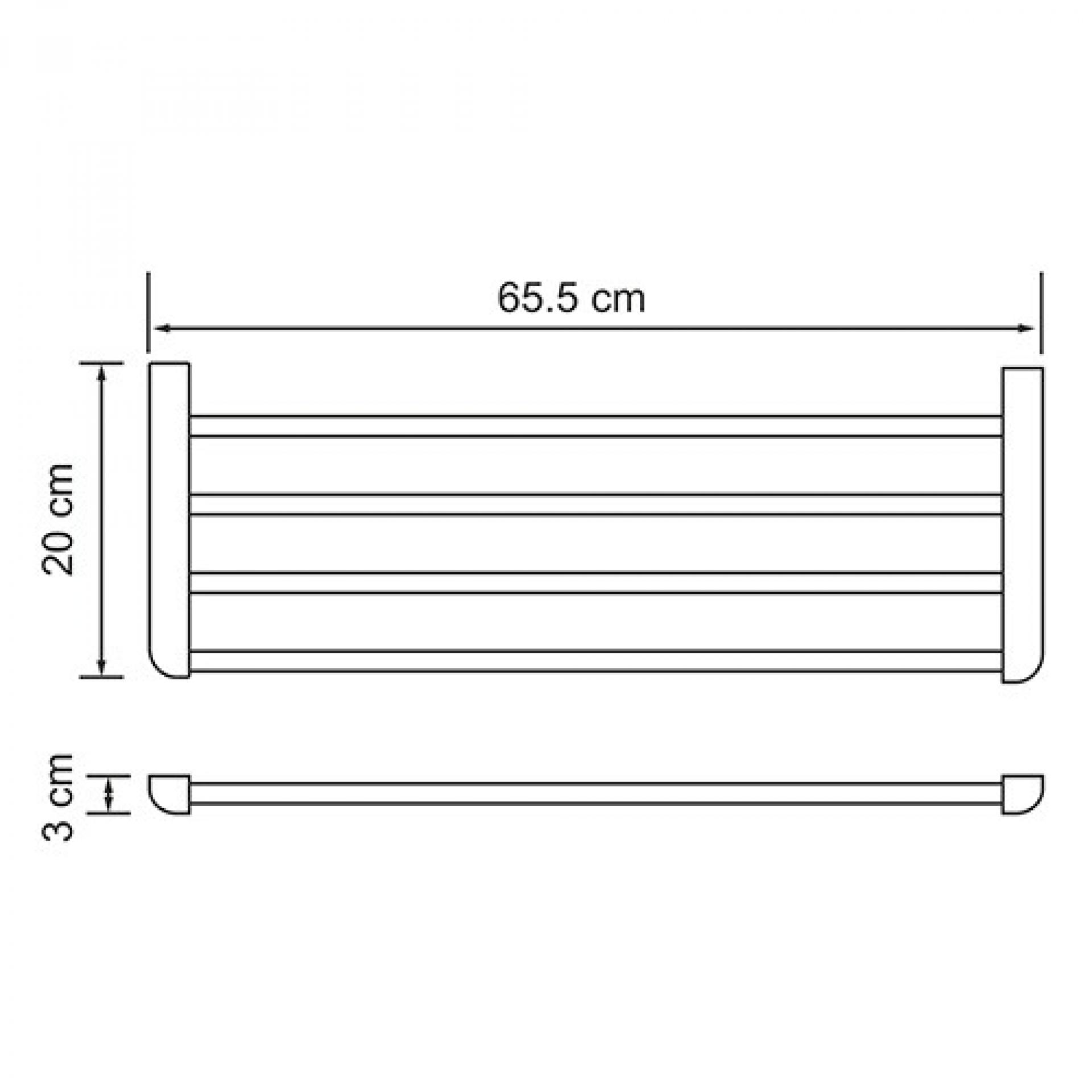 Полотенцедержатель 65 см WasserKRAFT Kammel K-8311, хром