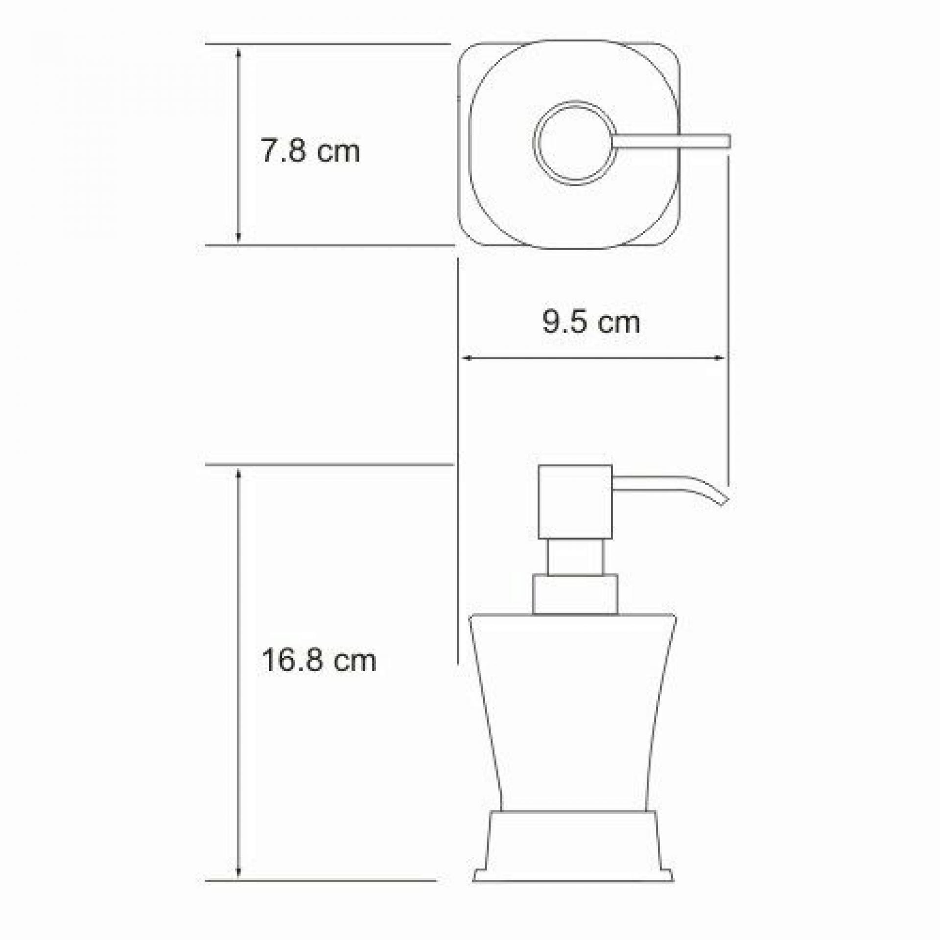 Дозатор для жидкого мыла WasserKRAFT Ammer K-5499BLACK, черный