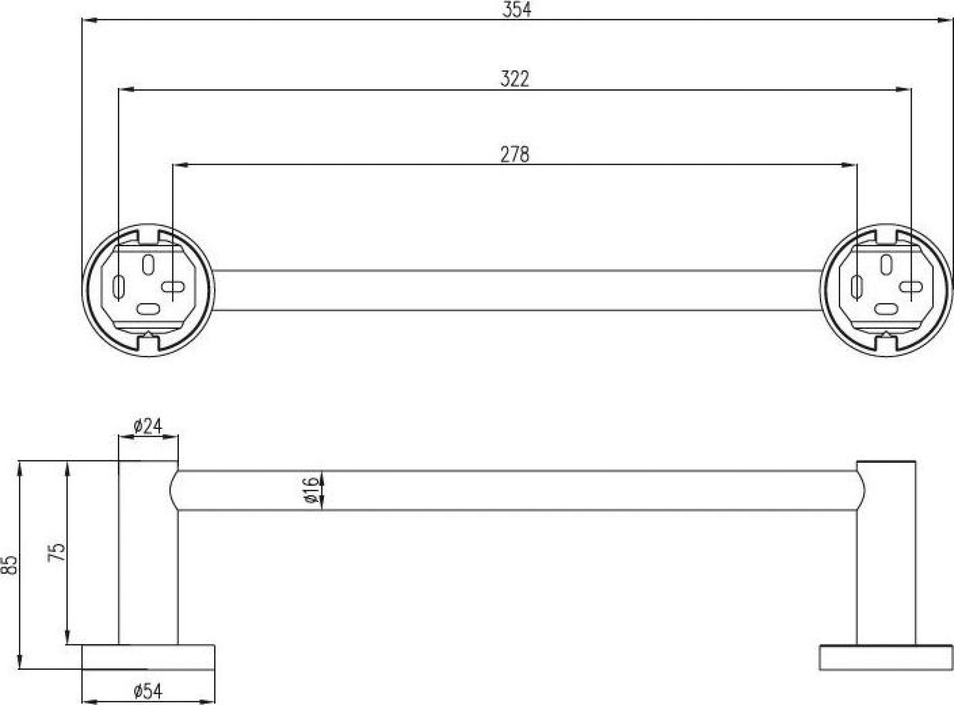 Полотенцедержатель Villeroy & Boch Elements Tender TVA15102100061