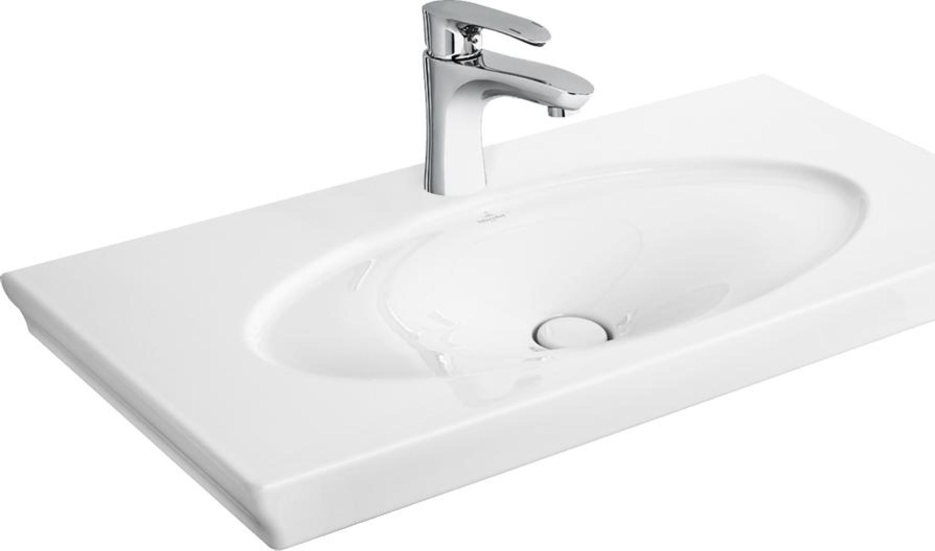 Раковина Villeroy & Boch La Belle 6124 G1R1 alpin CeramicPlus шлифованный низ