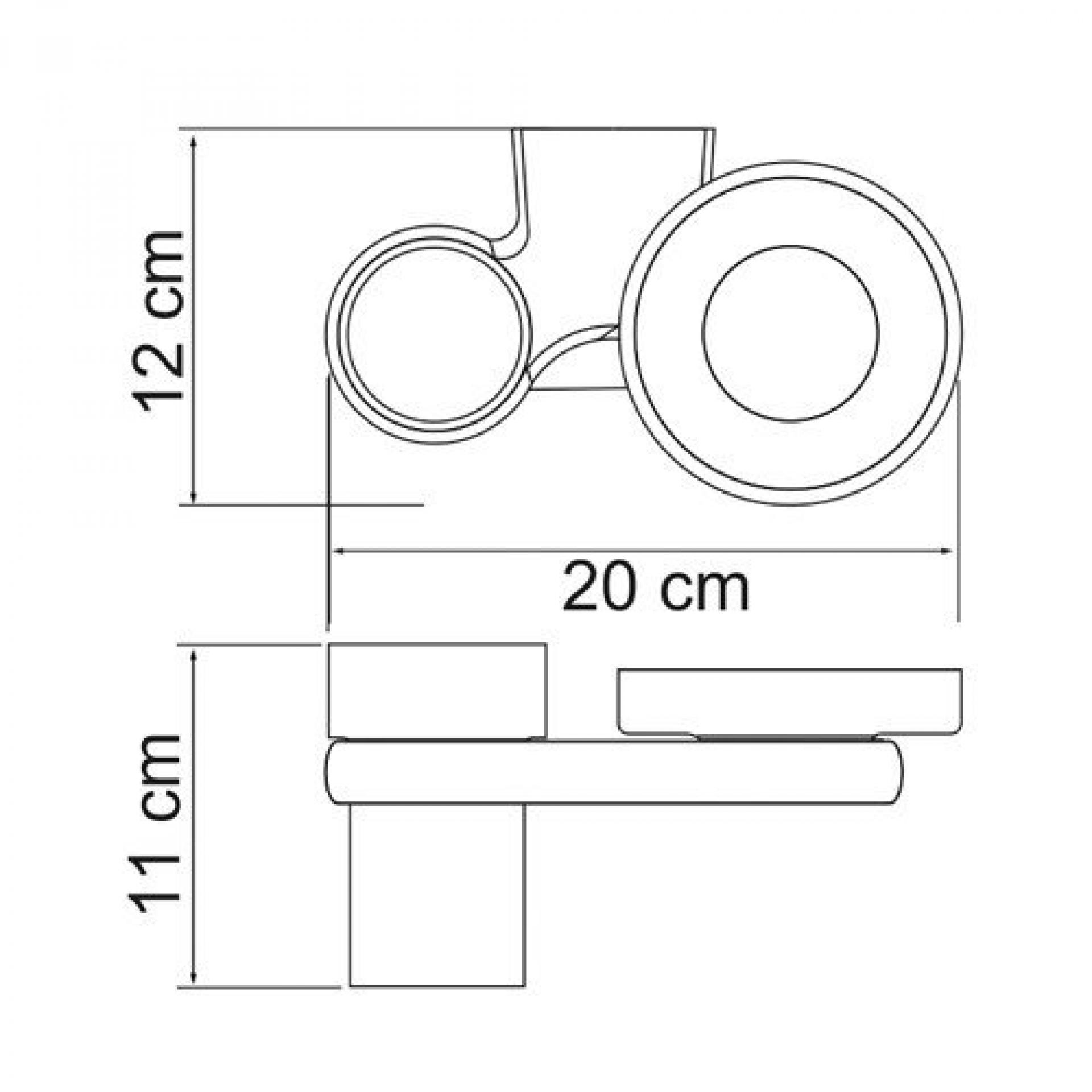 Держатель стакана и мыльницы Wasserkraft Berkel 6826