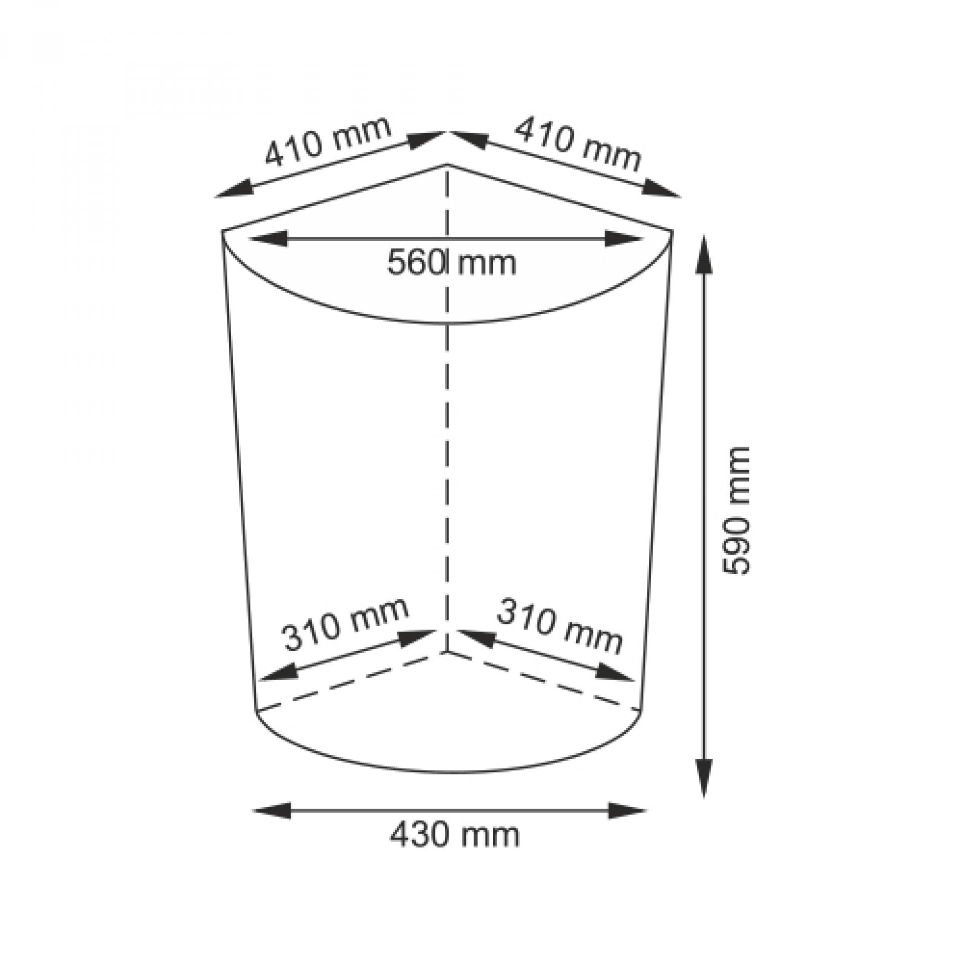 Корзина с крышкой Wasserkraft Salm WB-270-L