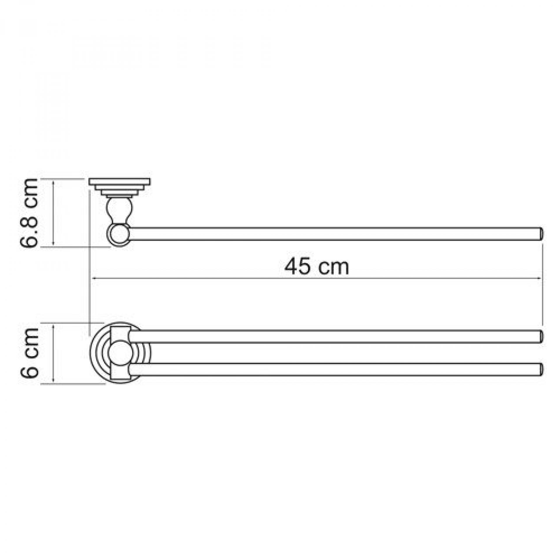 Держатель полотенец Wasserkraft Ammer 7031