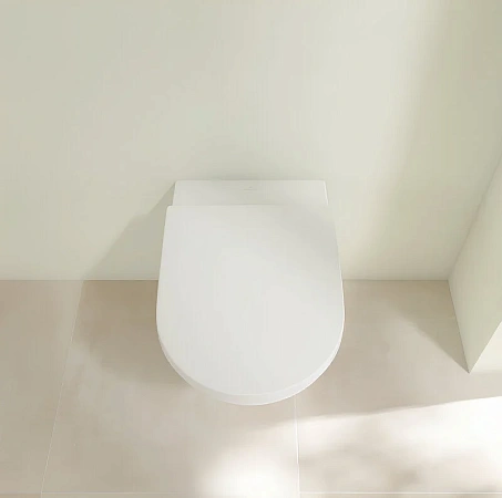 Подвесной унитаз Villeroy&Boch Subway 3.0 4670T001, технология TwistFlush, альпийский белый