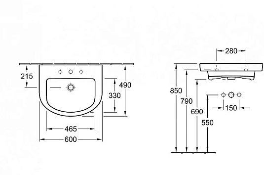 Раковина Villeroy&Boch Subway 2.0 71146001