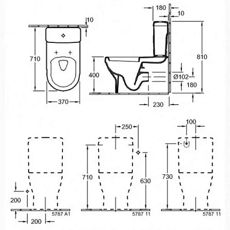 Напольный унитаз Villeroy&Boch Architectura 5686 10 01