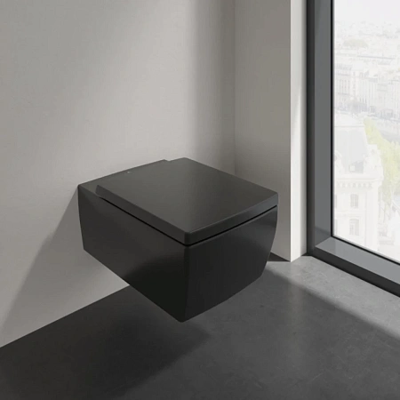 Унитаз подвесной Villeroy & Boch Memento 2.0 4633R0R7 черный матовый