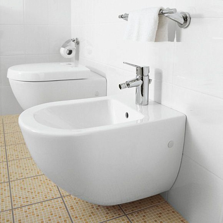 Биде подвесное Villeroy & Boch Subway 2.0 5400 00R1 alpin Сeramicplus