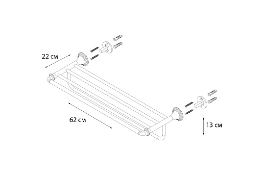 Полка для полотенец FIXSEN Best FX-71615