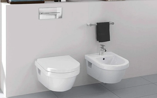 Подвесной безободковый унитаз Villeroy&Boch Architectura 5684R001/98M9C101 DirectFlush, крышка микролифт