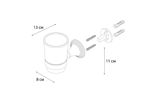 Подстаканник FIXSEN Luksor одинарный FX-71606B