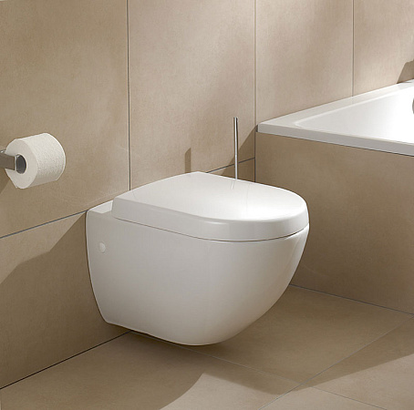 Комплект Чаша Villeroy & Boch Subway 660010R1 Сeramic plus + Крышка-сиденье с микролифтом + Инсталляция Geberit Duofix Sigma 111.362.00.5 + Кнопка смыва