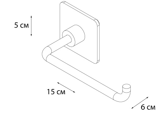 Бумагодержатель FIXSEN Square FX-93110