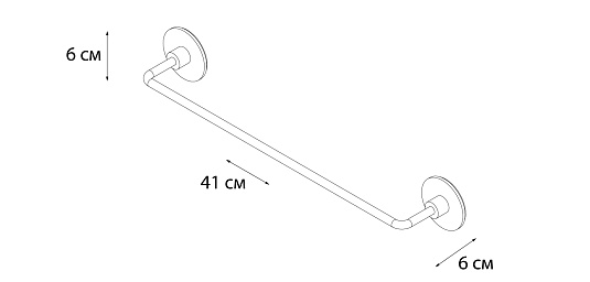 Полотенцедержатель FIXSEN Round трубчатый FX-92101